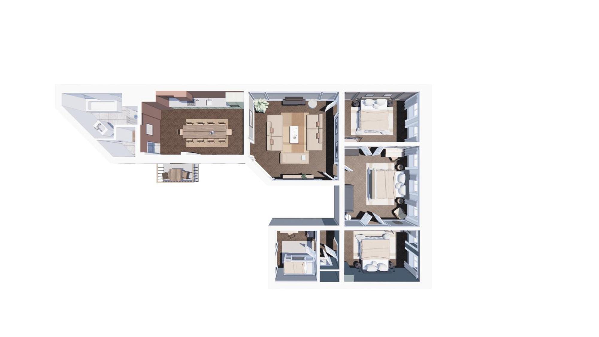 Stylish 4 Bedroom In Cph Apartment Copenhagen